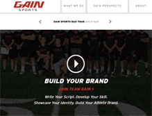 Tablet Screenshot of gainsports.com